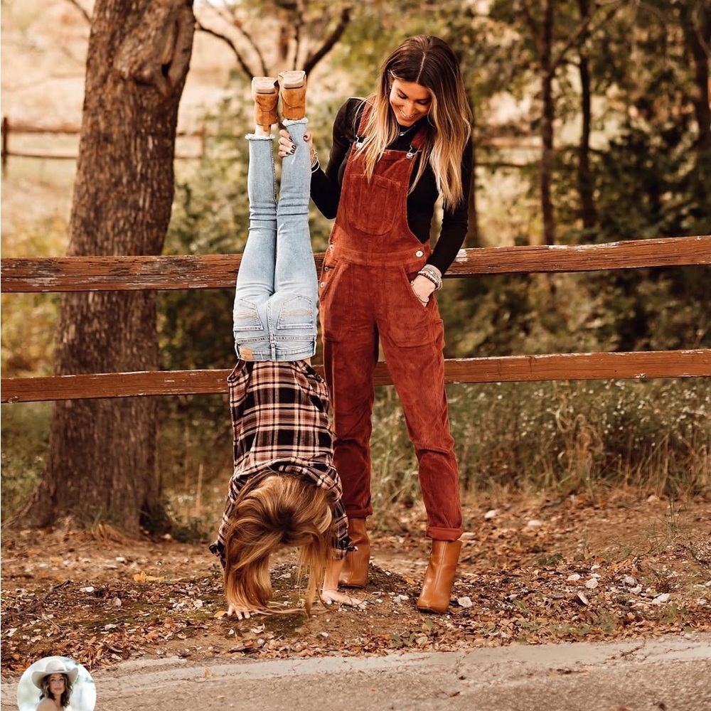 American Eagle Corduroy Overalls